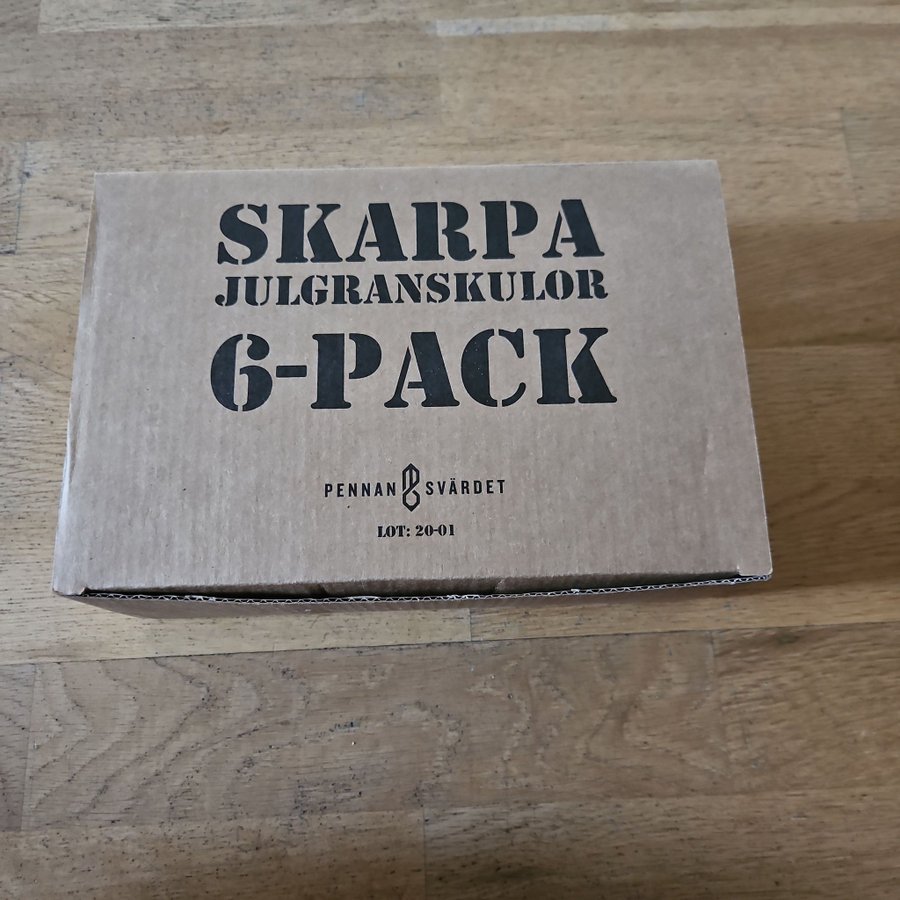 Skarpa Julgranskulor från SMB