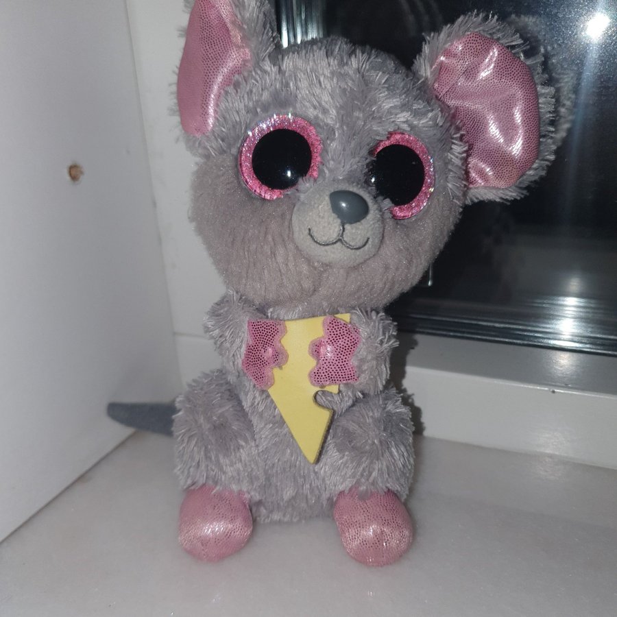 Ty Beanie Baby Mus Squeaker med ost