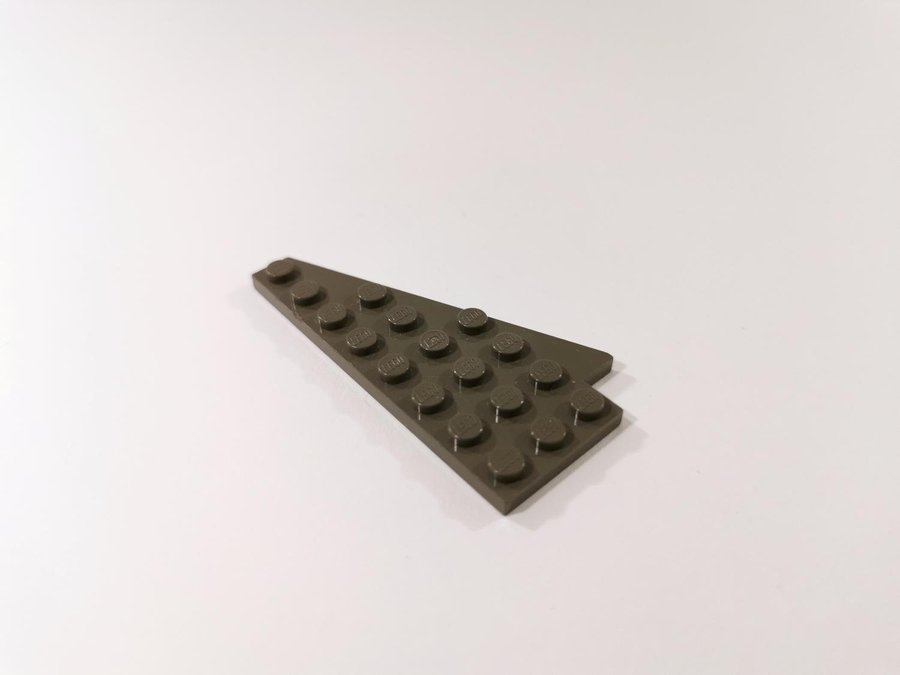 Lego - vinge - höger - space - 8x4 - part 3934 - mörkgrå (old dark gray)