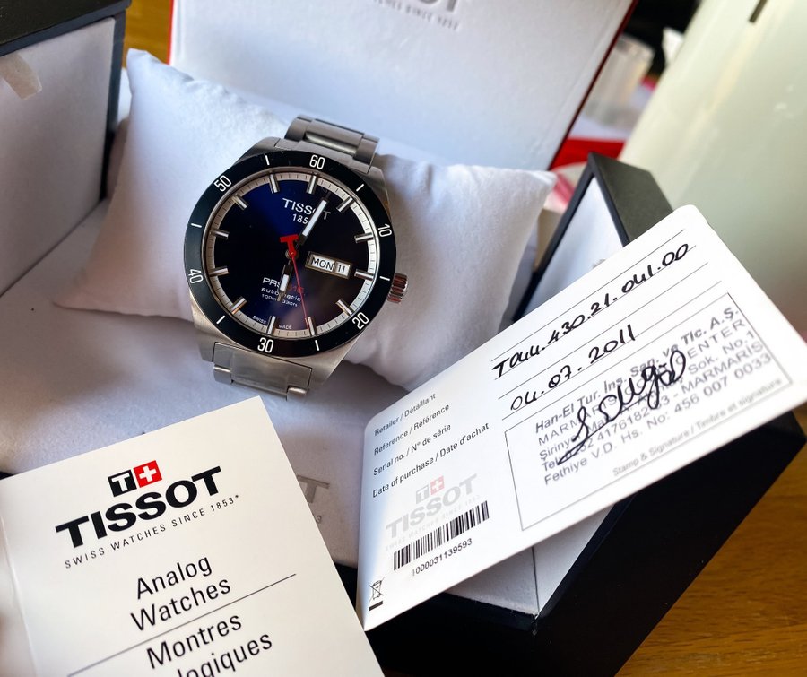 Tissot PRS 516 Automatik - Blå urtavla