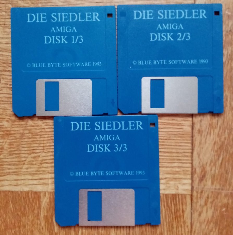 Die Siedler (Blue Byte) - AMIGA - 3 x Lös Disk