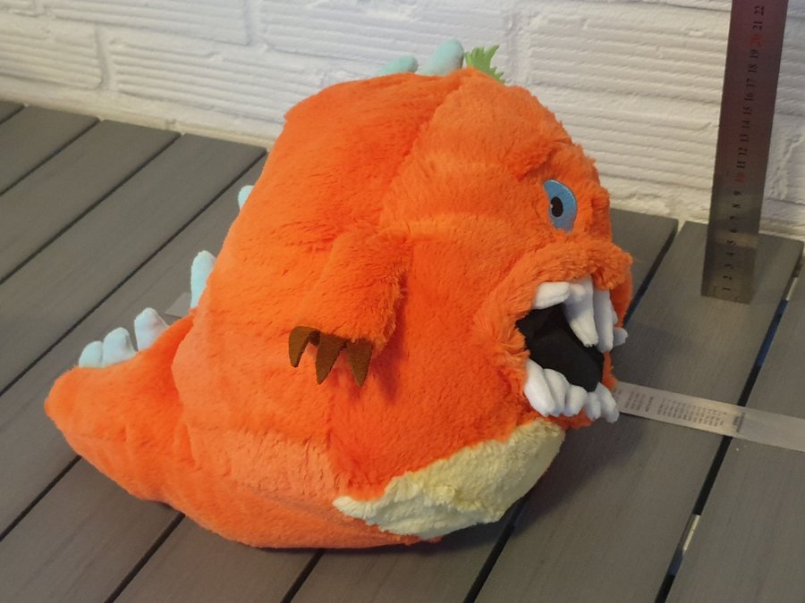 Ny Nalle trolls monster fisk stora tänder mjukisdjur 29*36cm