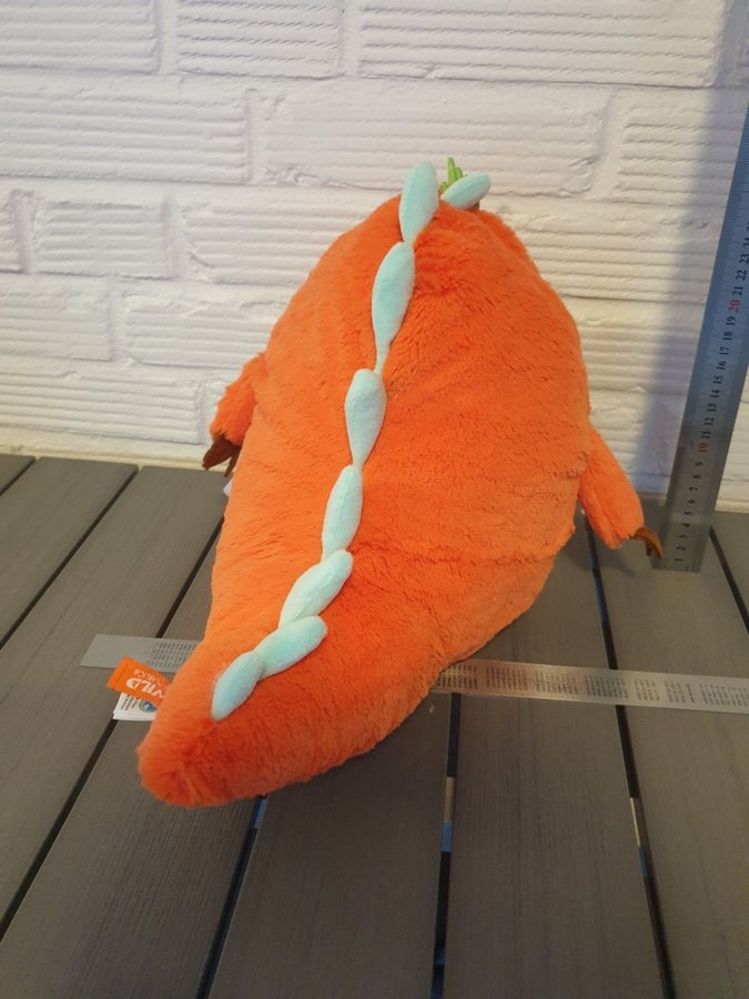 Ny Nalle trolls monster fisk stora tänder mjukisdjur 29*36cm