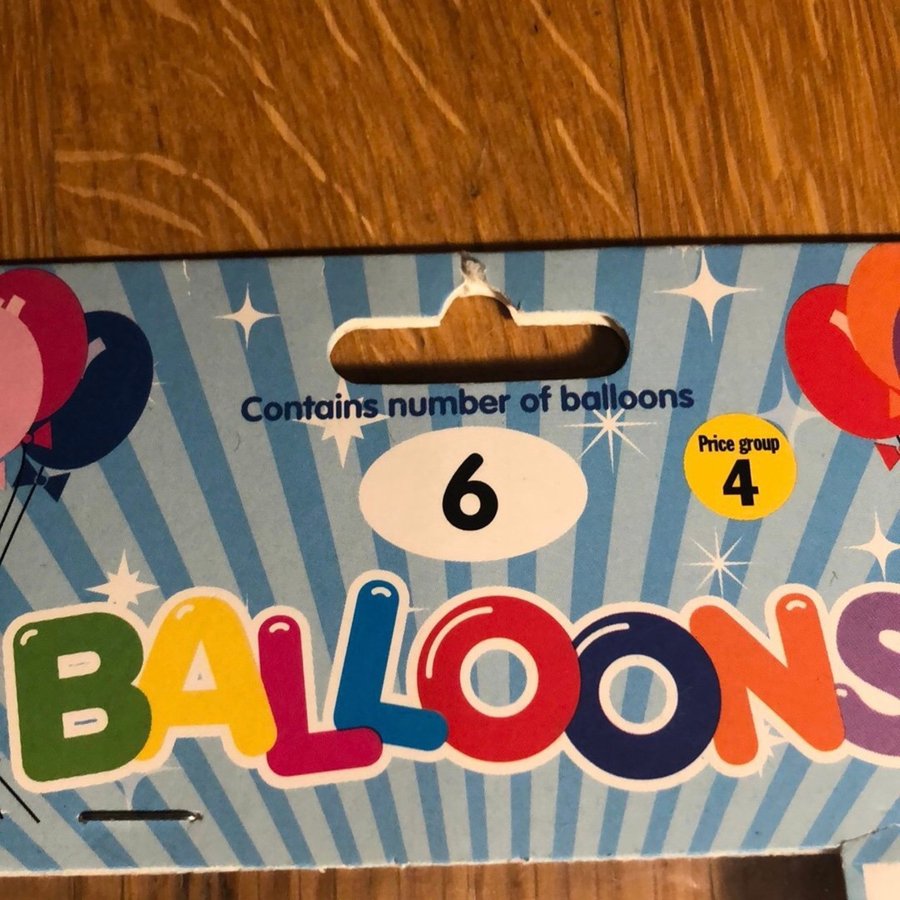 Ballonger med siffror 5