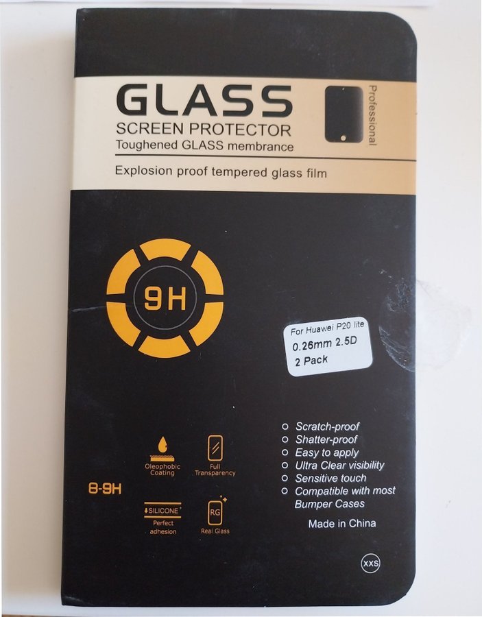 Huawei P20 lite glass screen protector 1x