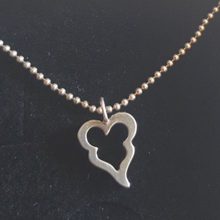 Efva Attling design: Halsband "Little Crazy Heart Pendant" 925 silver