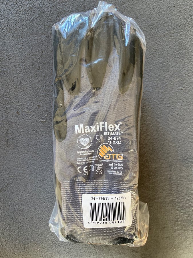 Montagehandske Maxiflex storlek 11, 12par