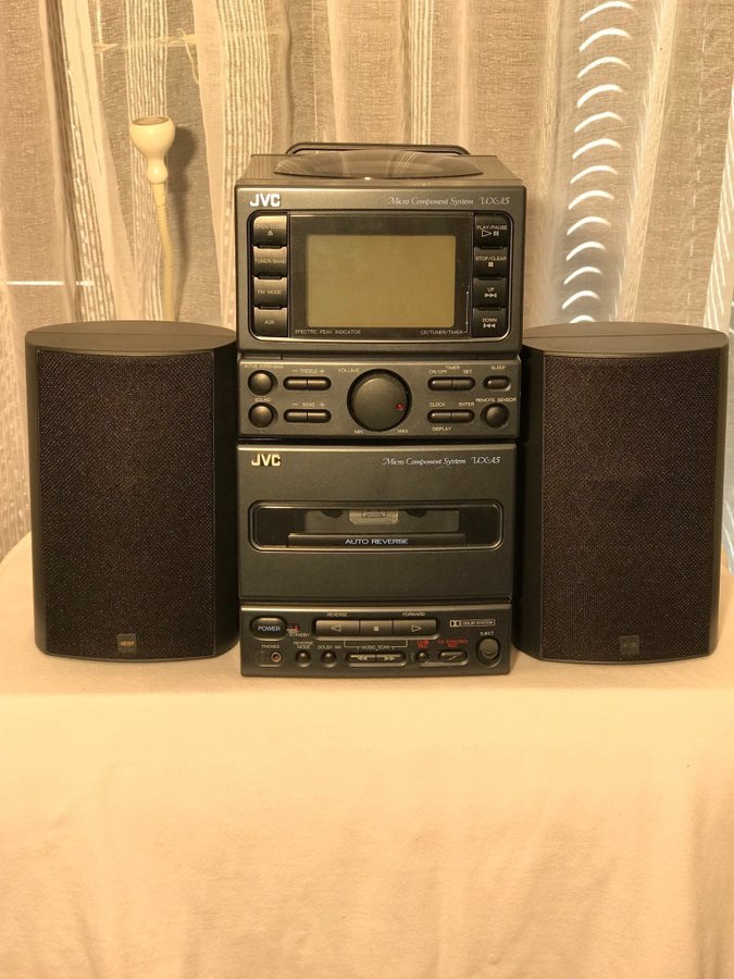 JVC DECK AUTOREVERS AMPLITUNER CD SPARSAMT ANVÄND