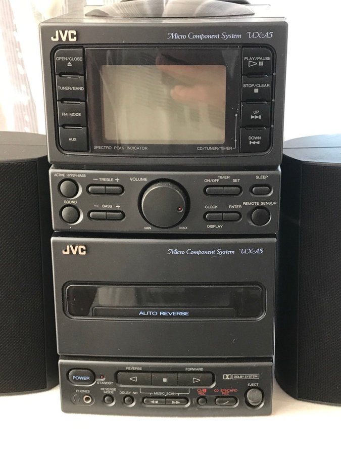 JVC DECK AUTOREVERS AMPLITUNER CD SPARSAMT ANVÄND