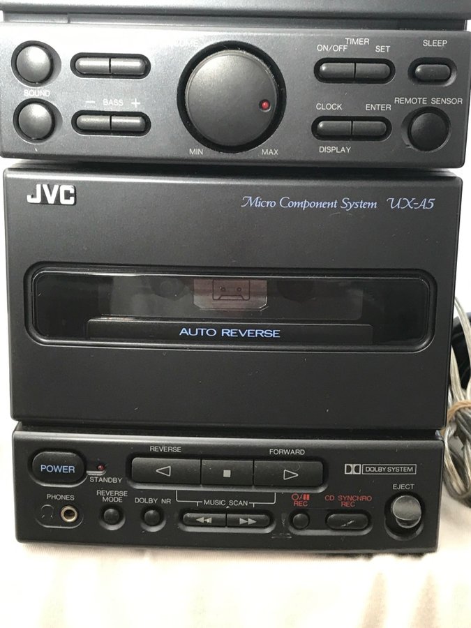 JVC DECK AUTOREVERS AMPLITUNER CD SPARSAMT ANVÄND