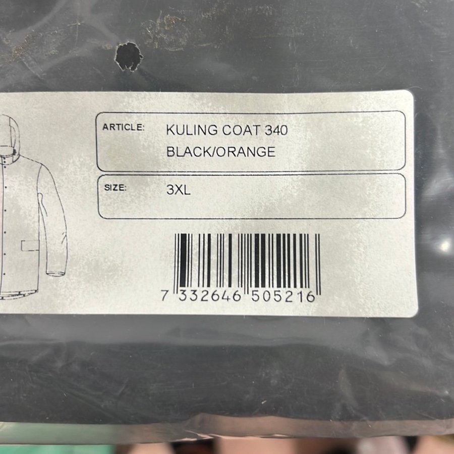 Grundens regnrock kuling coat 340 storlek 3XL