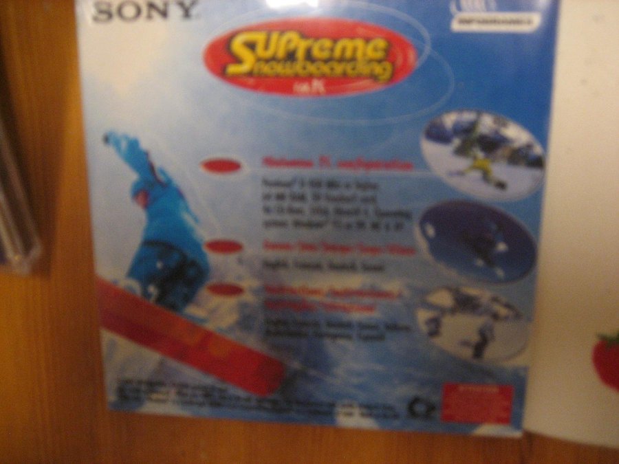 Sony  CD-R skivor - 10 st + Ett Dataspel Supreme Snowboarding