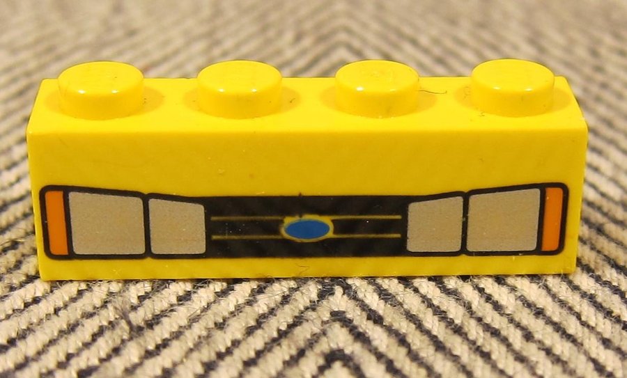 LEGO 1 st lampa bil strålkastare trafik Gul 1 x 4