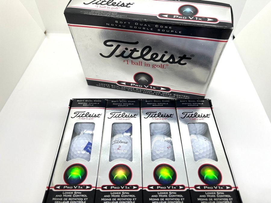 4 paket Titleist Pro V1x golfbollar