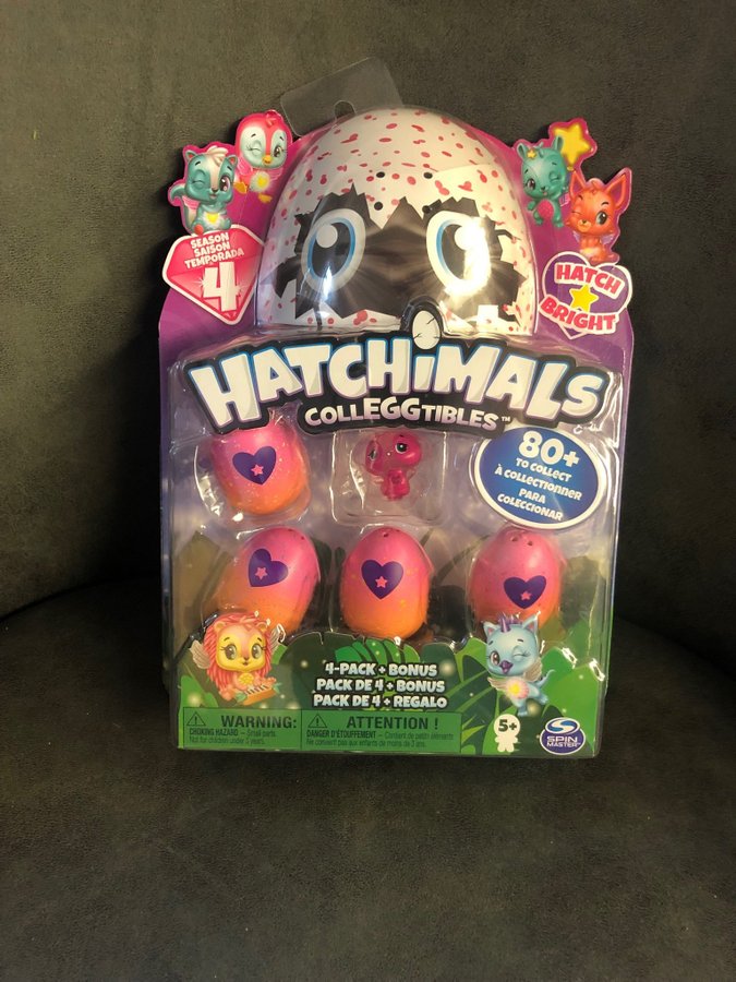 Hatchimals Colleggtibles 4 pack samt bonus Helt ny