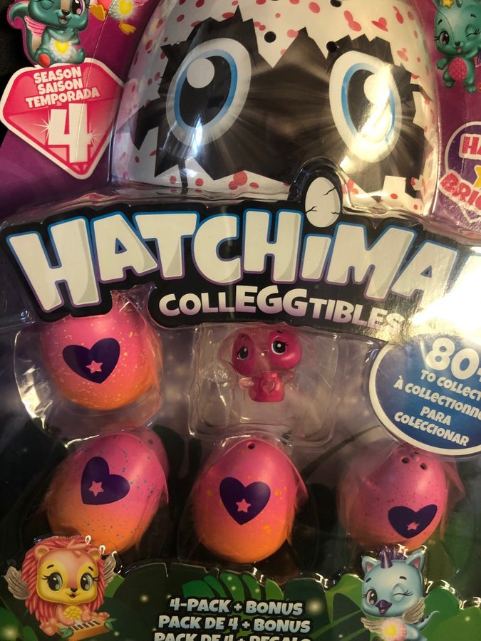 Hatchimals Colleggtibles 4 pack samt bonus Helt ny