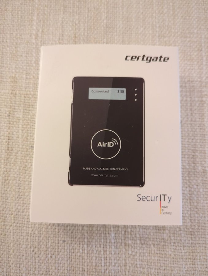 AirID2 Mobile Wireless Smart Card Reader USB and Bluetooth! Komplett i kartong!