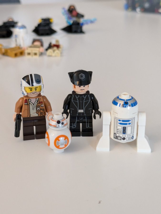 Lego Star Wars Minifigurer - Poe Dameron, Hux  BB-8