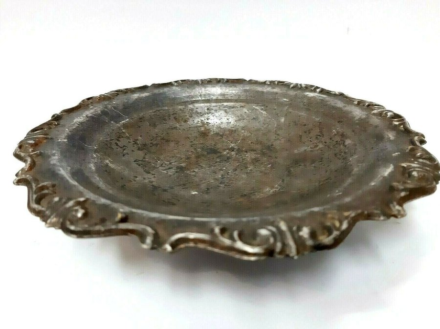 Antique Salvaged silverplate candy bowl