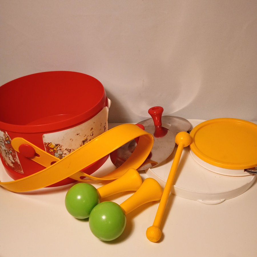 Fisher-price Barnens trumset med maracas, cymbaler och tamburin