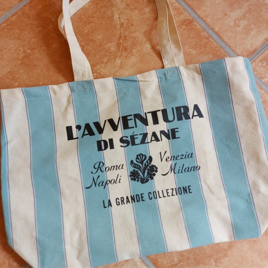 Sézane striped tote bag