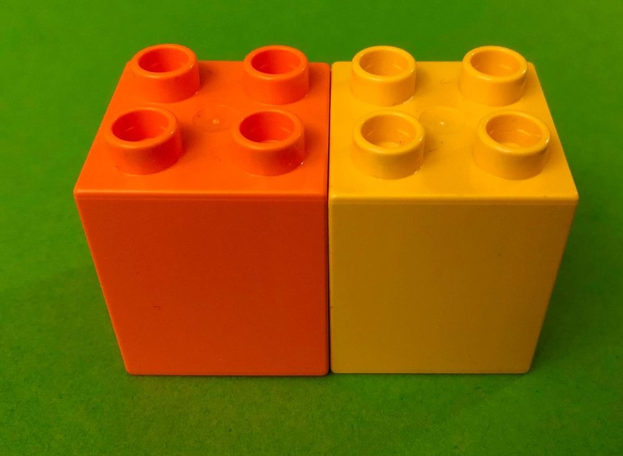 Lego DUPLO Tårtdekoration 2 År -Gul Kloss Kaniner - Orange Kloss nummer 2