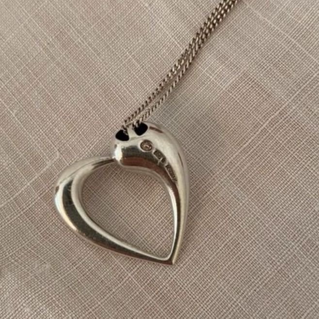 Georg Jensen 925er Silber Kette Heart