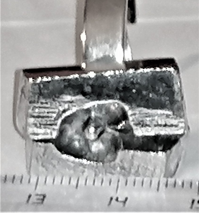 Mycket fin designad silver färgade Metall ring
