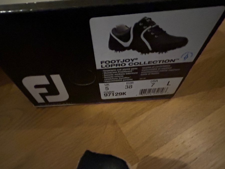 FootJoy Golfskor Svart Storlek 38