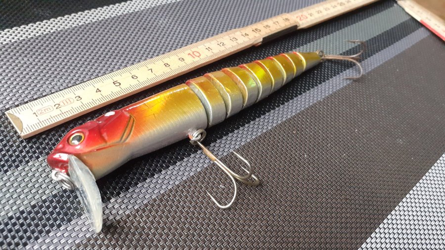 Ledad wobbler ca 18cm - 60g lure sinking bete fiskedrag