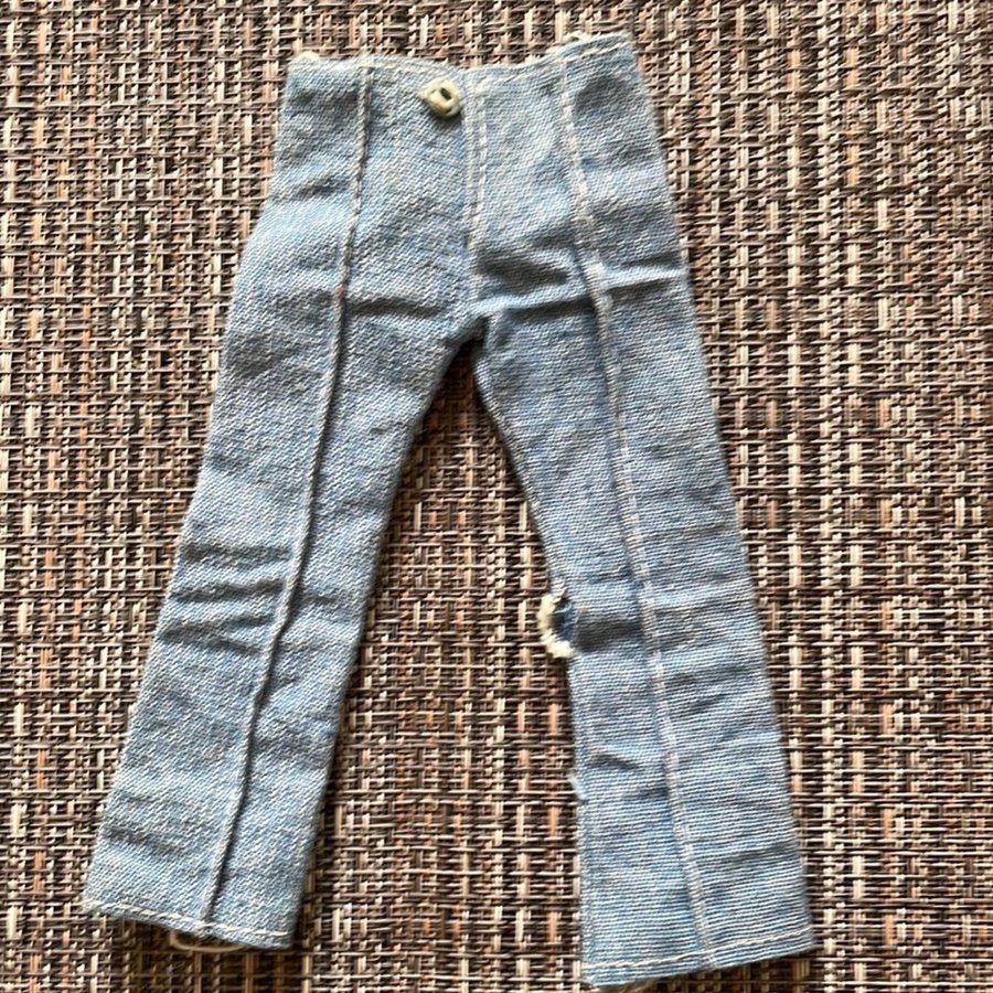 Jeans till docka från 70-80talet