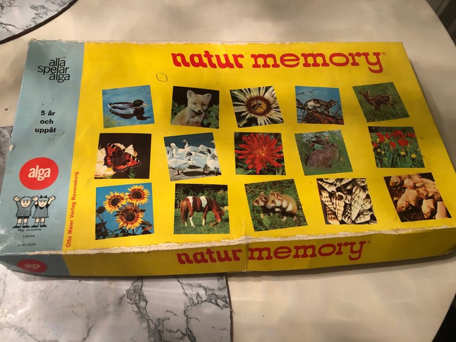 Ett gammalt Natur Memory spel