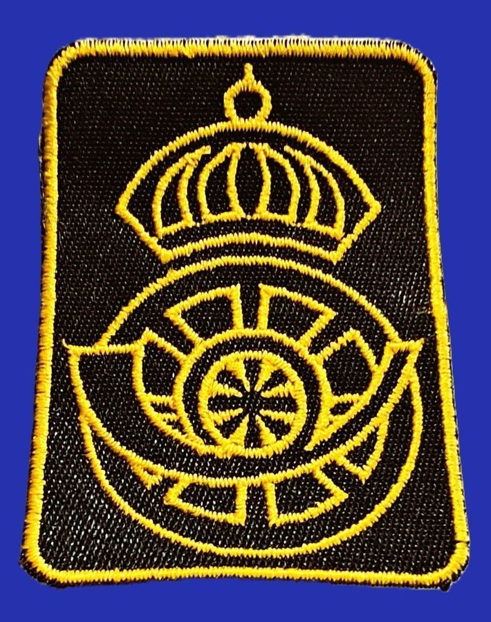 POSTVERKET LOGO -BRODERAT TYGMÄRKE