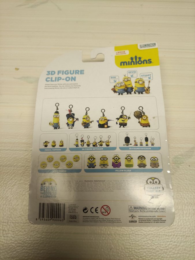 Figur Minion nyckelring helt ny i förpackning