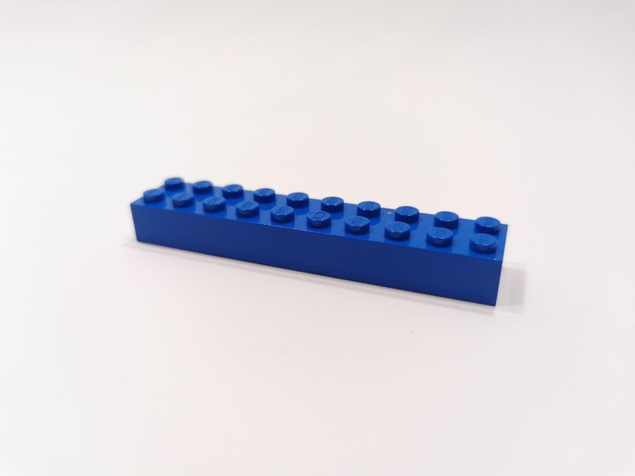 Lego - brick - bas - hög - 2x10 - part 3006 - blå