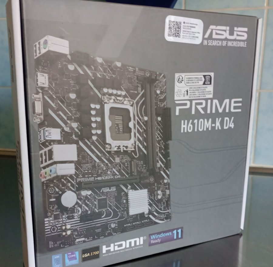 ASUS PRIME H610M-K D4 Moderkort