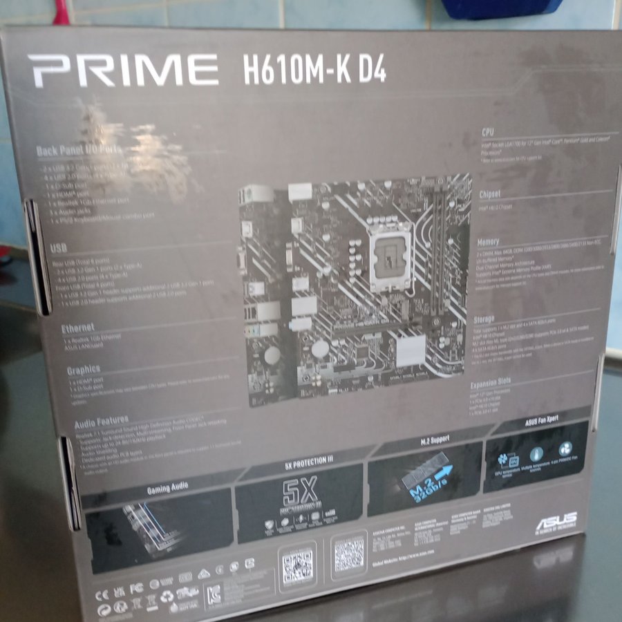 ASUS PRIME H610M-K D4 Moderkort