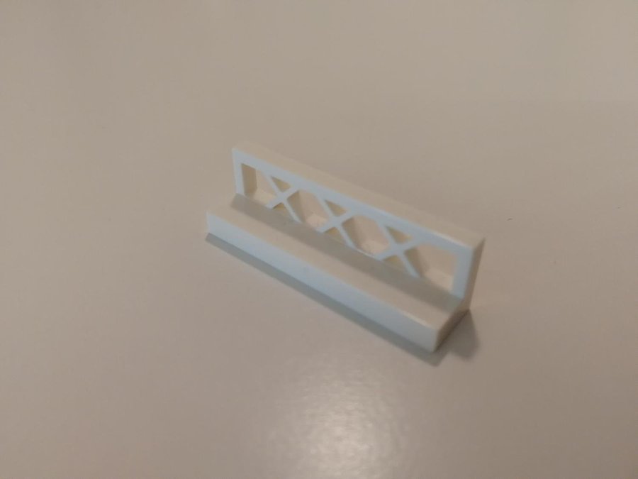 Lego - staket - fence - låg - 1x4x1 - part 3633 - vit