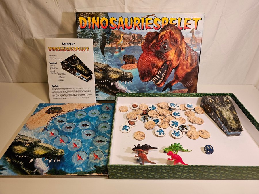 Dinosauriespelet * Komplett * Fint skick * Retro