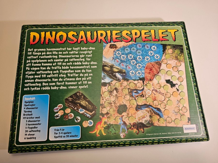 Dinosauriespelet * Komplett * Fint skick * Retro