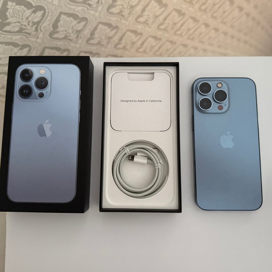 iPhone 13 Pro - 256GB - Sierra blue - Model A2638 - Fast pris, köp nu!