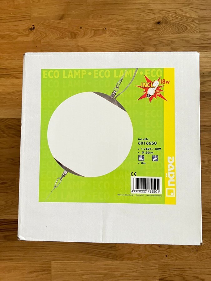 NÄVE eco Taklampa inclGlödlampa lamp 30cm 18W Orig 1299 kr