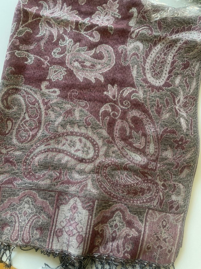 NY! Pashmina sjal, halsduk, blommig