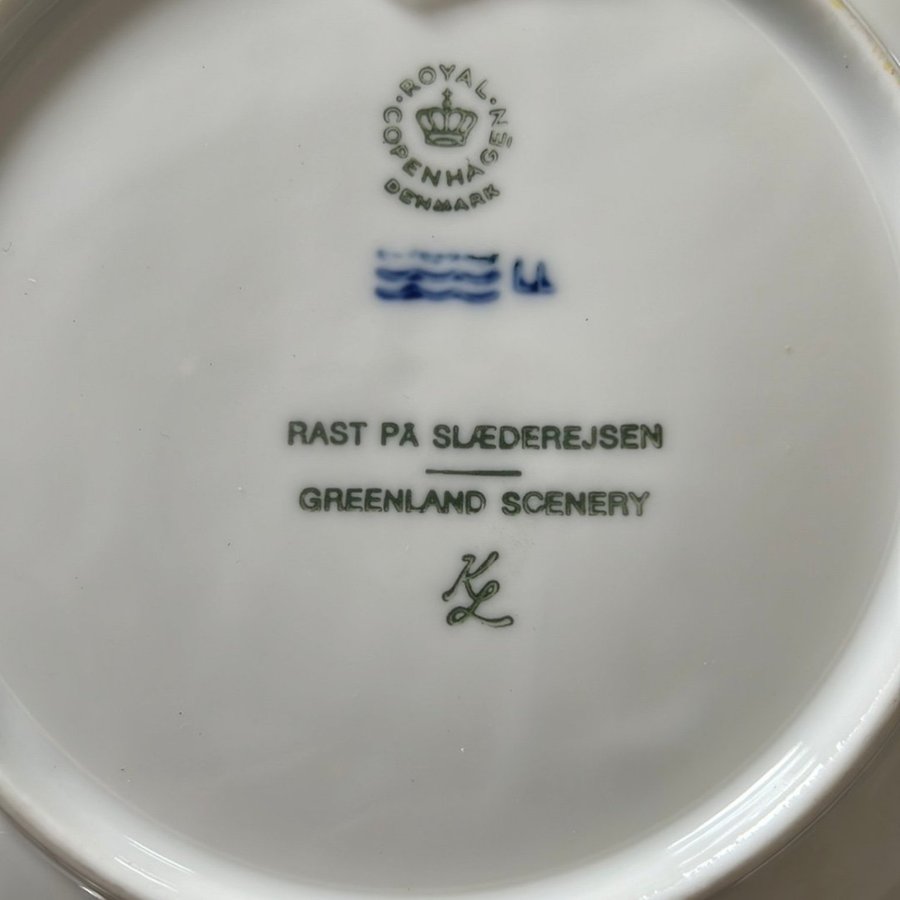 Royal Copenhagen Tallrik 1978 Rast på Slädresan