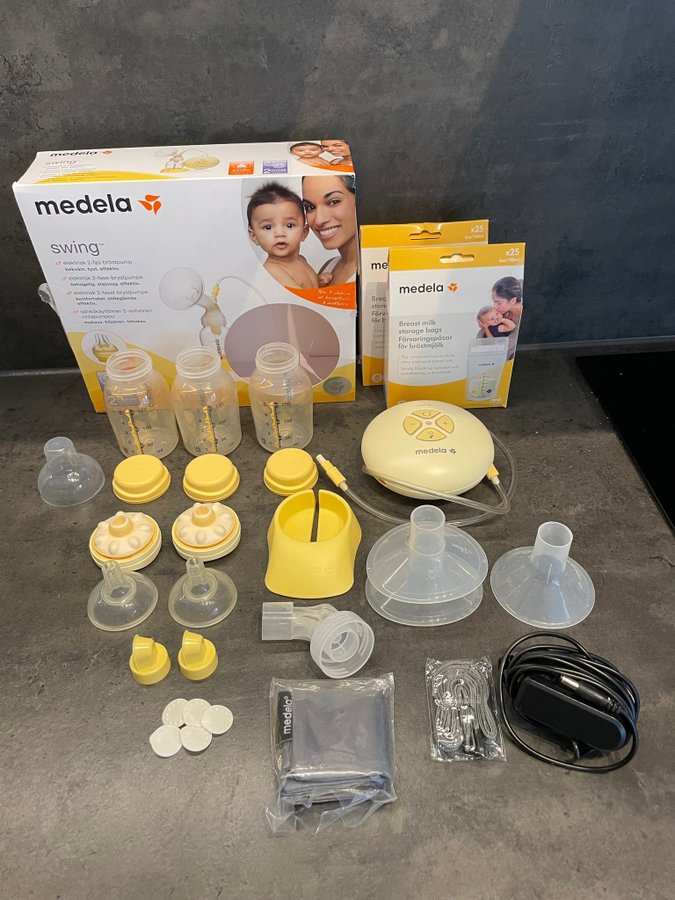 Medela Swing elektrisk bröstpump med tillbehör