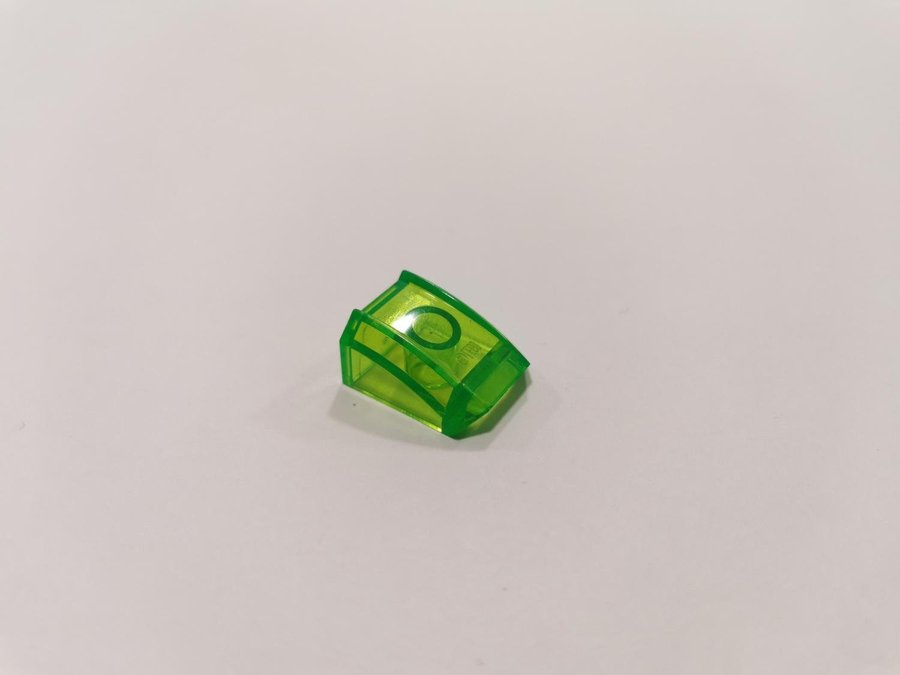 Lego - transparent - slope -2x2 - part 30602 - grön (trans bright green)