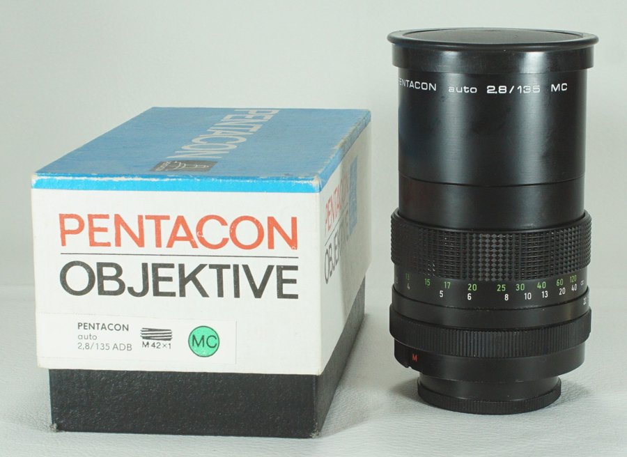 Pentacon 2.8/135 mm adb m42 skruv