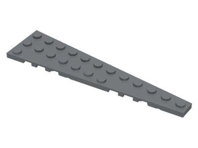 Dark Bluish Gray Wedge Plate 12 x 3 Right - LEGO - 47398