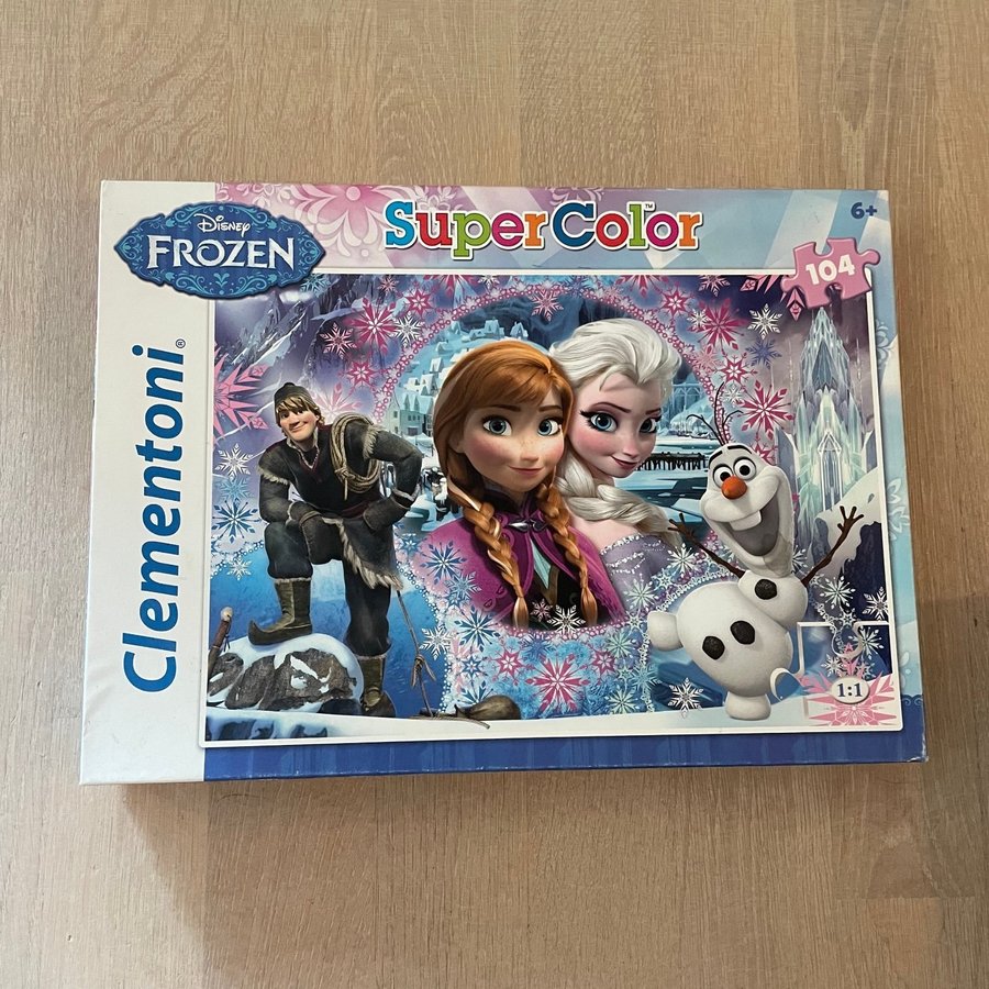 Pussel 104 bitar från 6 år frost frozen Elsa  Anna