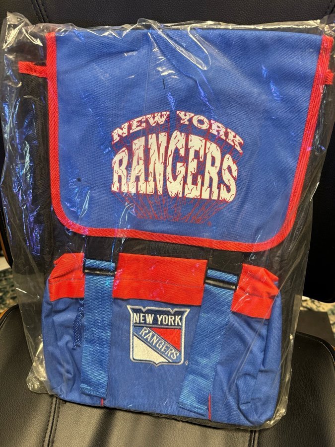 Vintage 90’s 90-tal new old stock new York rangers ryggsäck